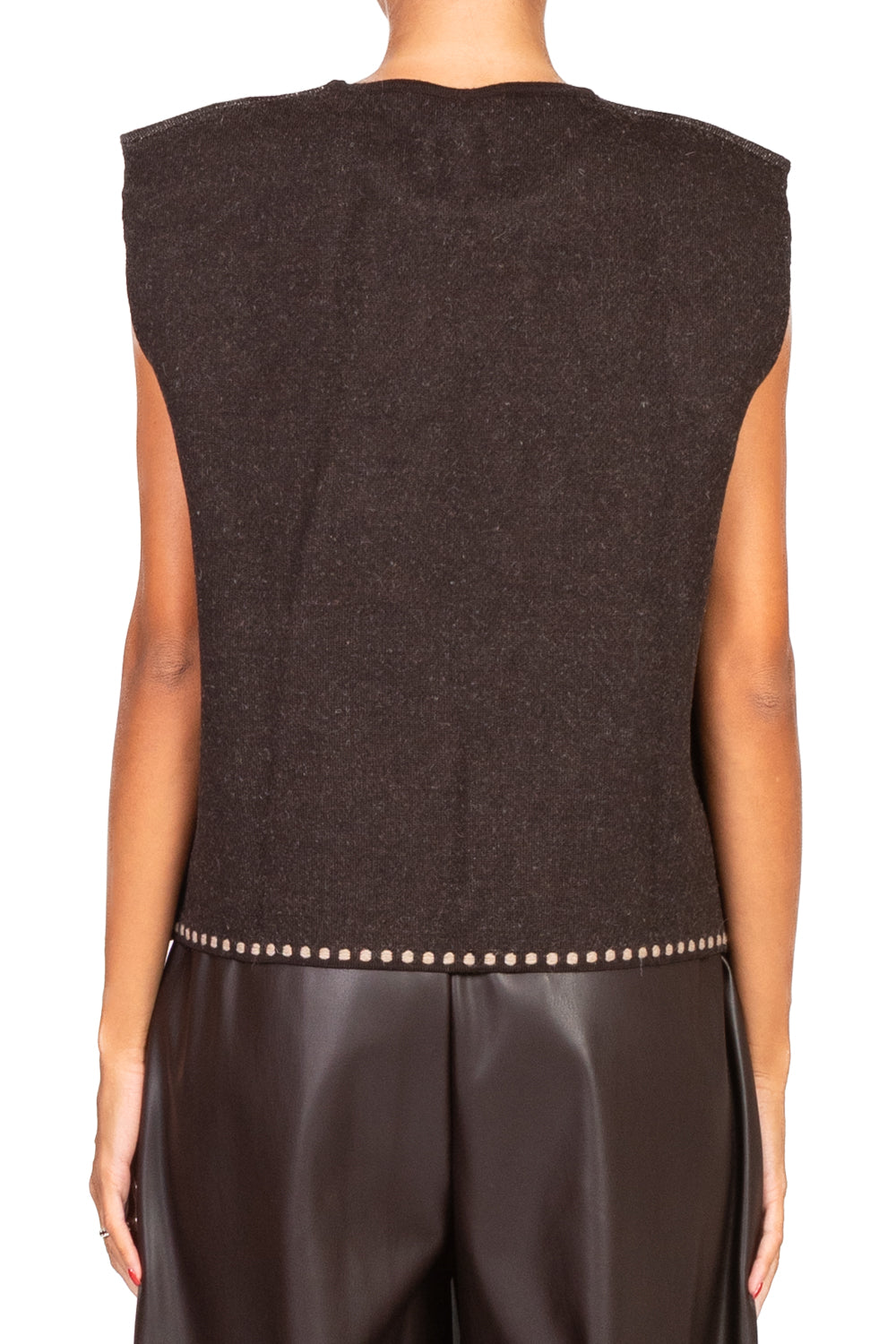 Tensione In - Gilet aperto ricamato Art. W5HMG35A400
