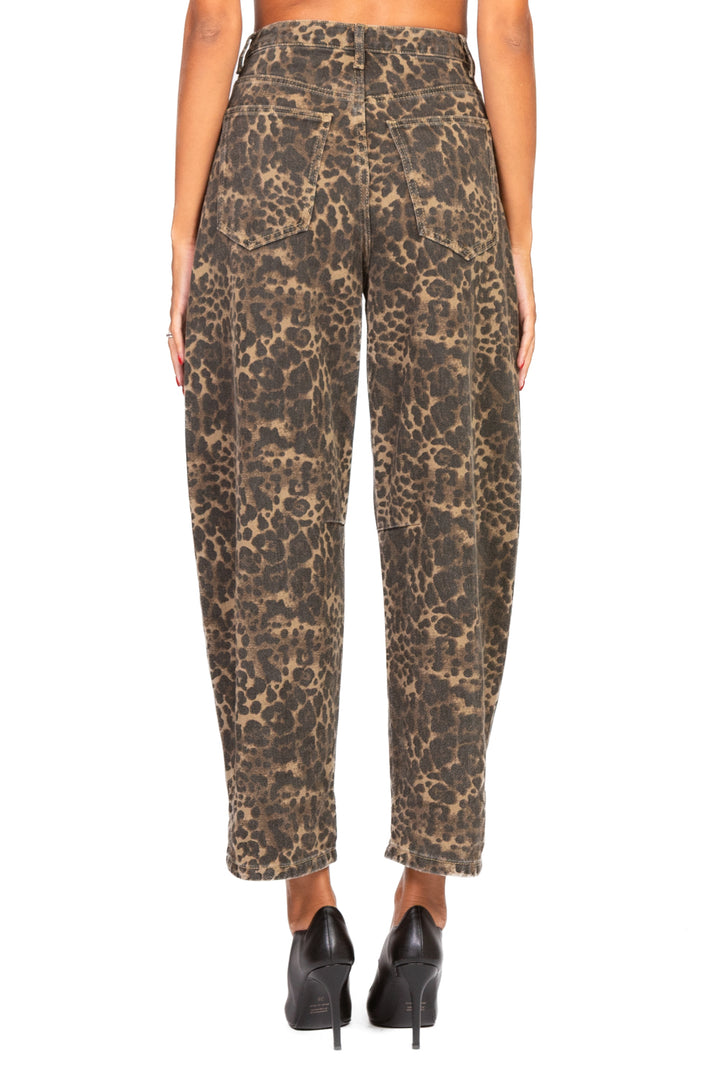 Tensione In - Jeans barrel animalier Art. 37513