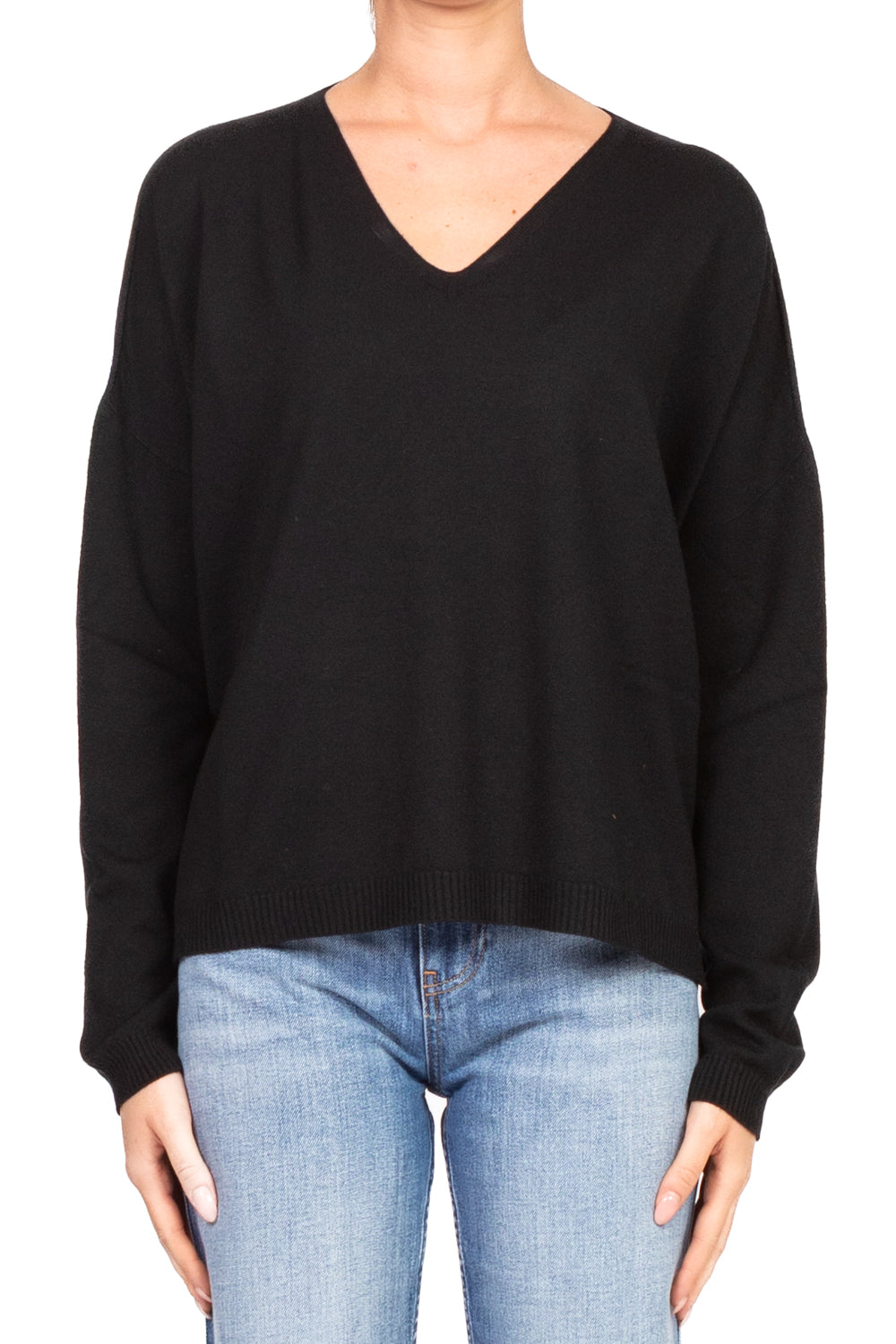 Tensione In - Maglia scollo V a scatoletta Art. D78011AI25