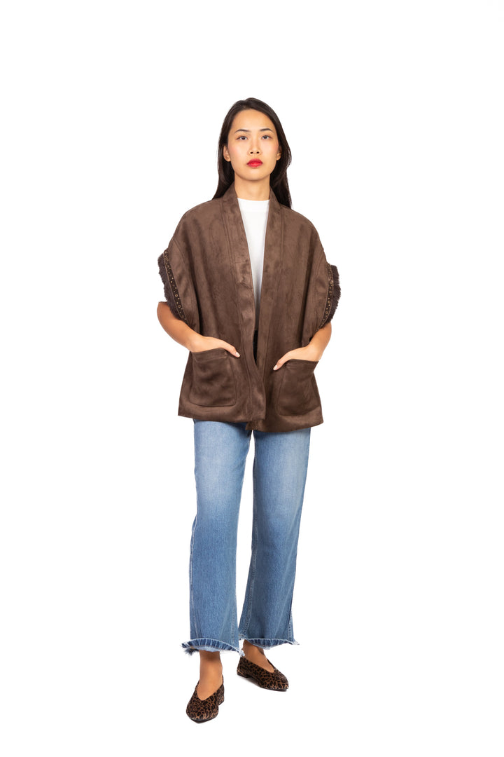 Dixie - Gilet suede con borchie Art. LAGVKCS