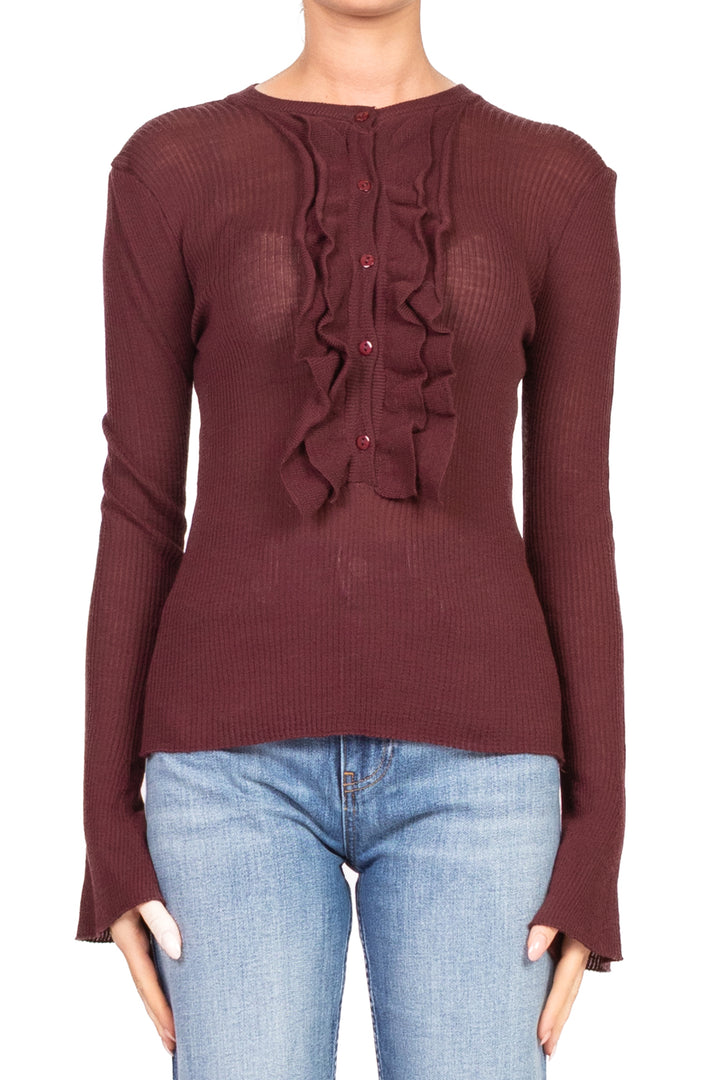 Motel - Maglia bottoncini con rouches Art. 25A865