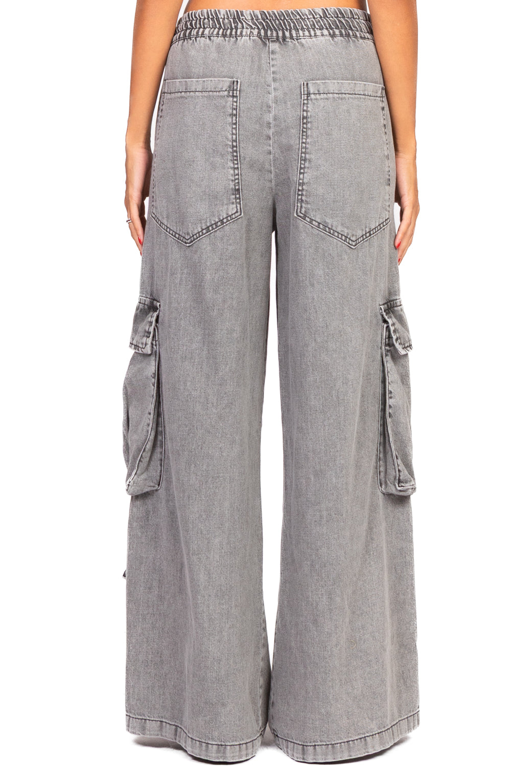 Tensione In - Pantalone cargo con coulisse Art. W25P464