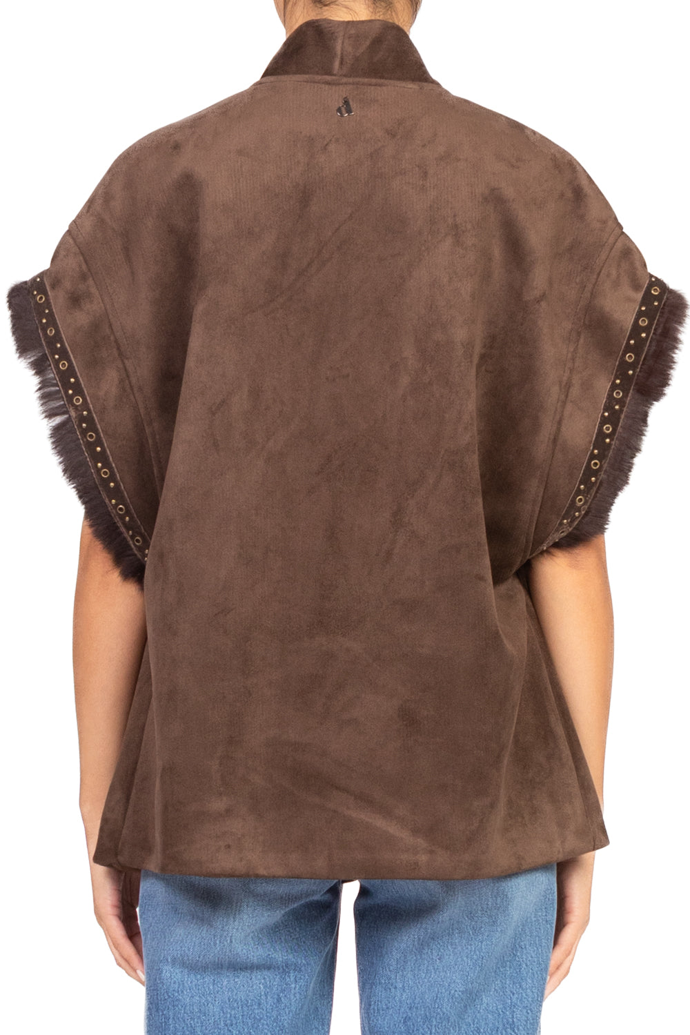 Dixie - Gilet suede con borchie Art. LAGVKCS