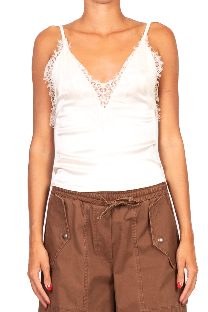 Vicolo - Top satin intarsi pizzo Art. TF0790
