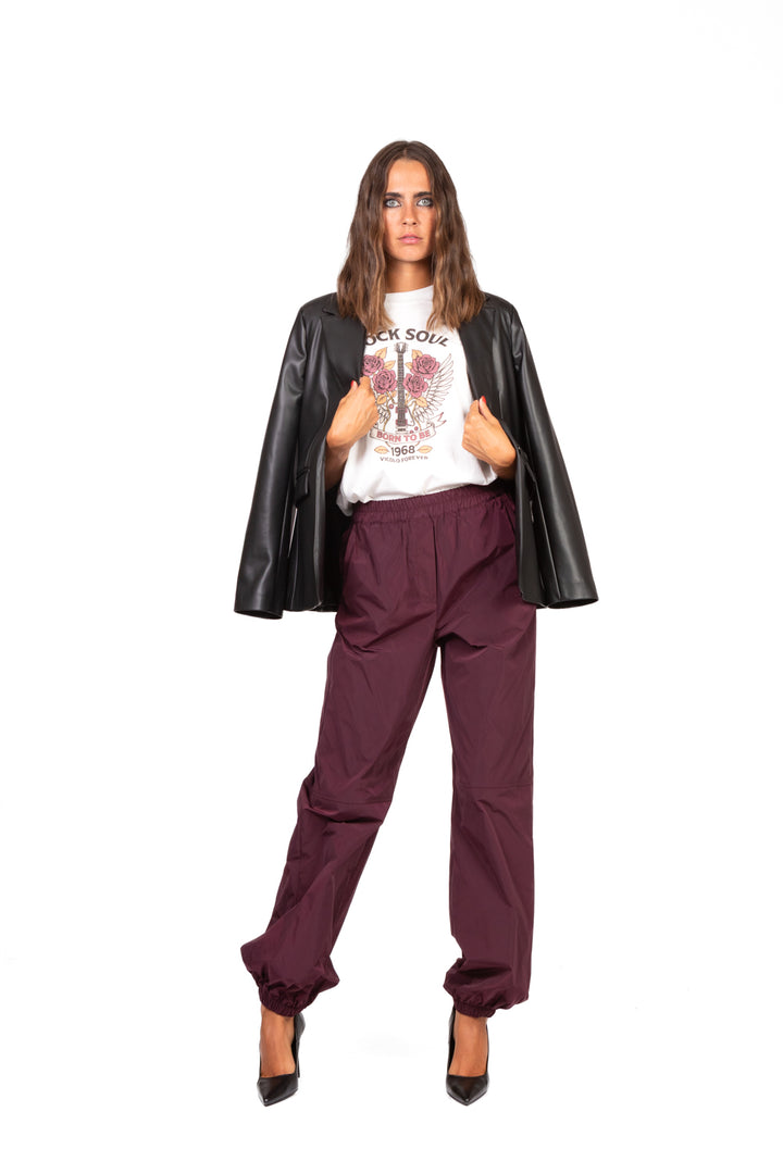 Vicolo - Pantalone jogger in acetato Art. TF1045