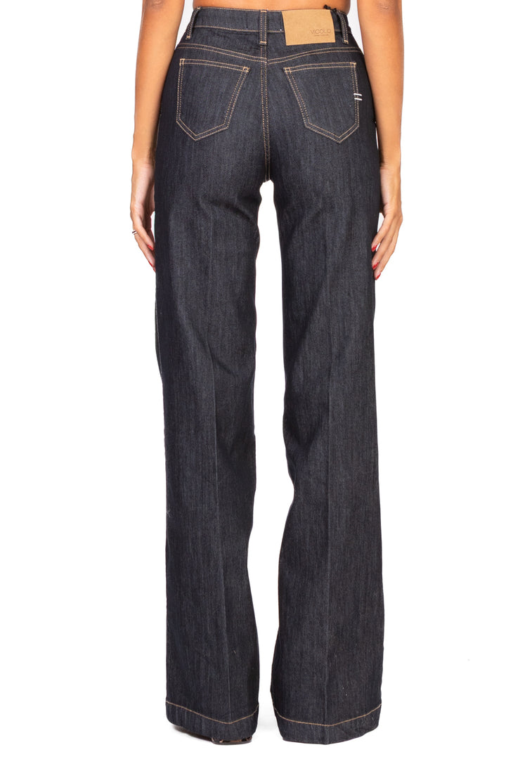 Vicolo - Jeans ELENA palazzo tasca filo Art. DF5086