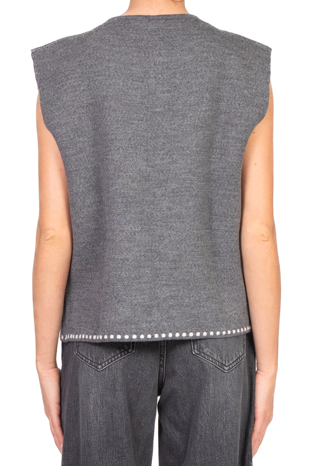 Tensione In - Gilet aperto ricamato Art. W5HMG35A400