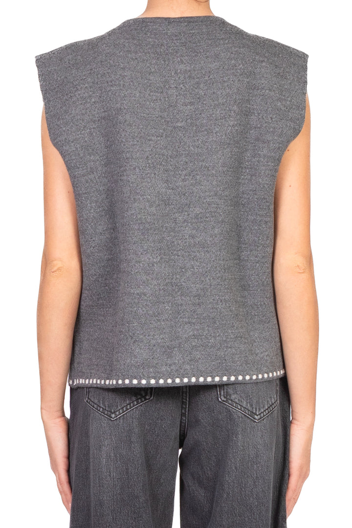 Tensione In - Gilet aperto ricamato Art. W5HMG35A400
