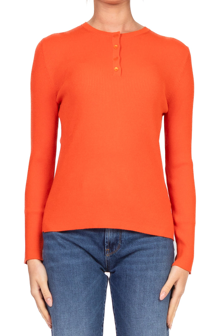 Vicolo - Maglia costine con bottoncini Art. 22125F