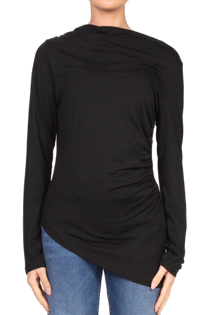 Tensione In - Maglia asimmetrica con drappeggio Art. TN17