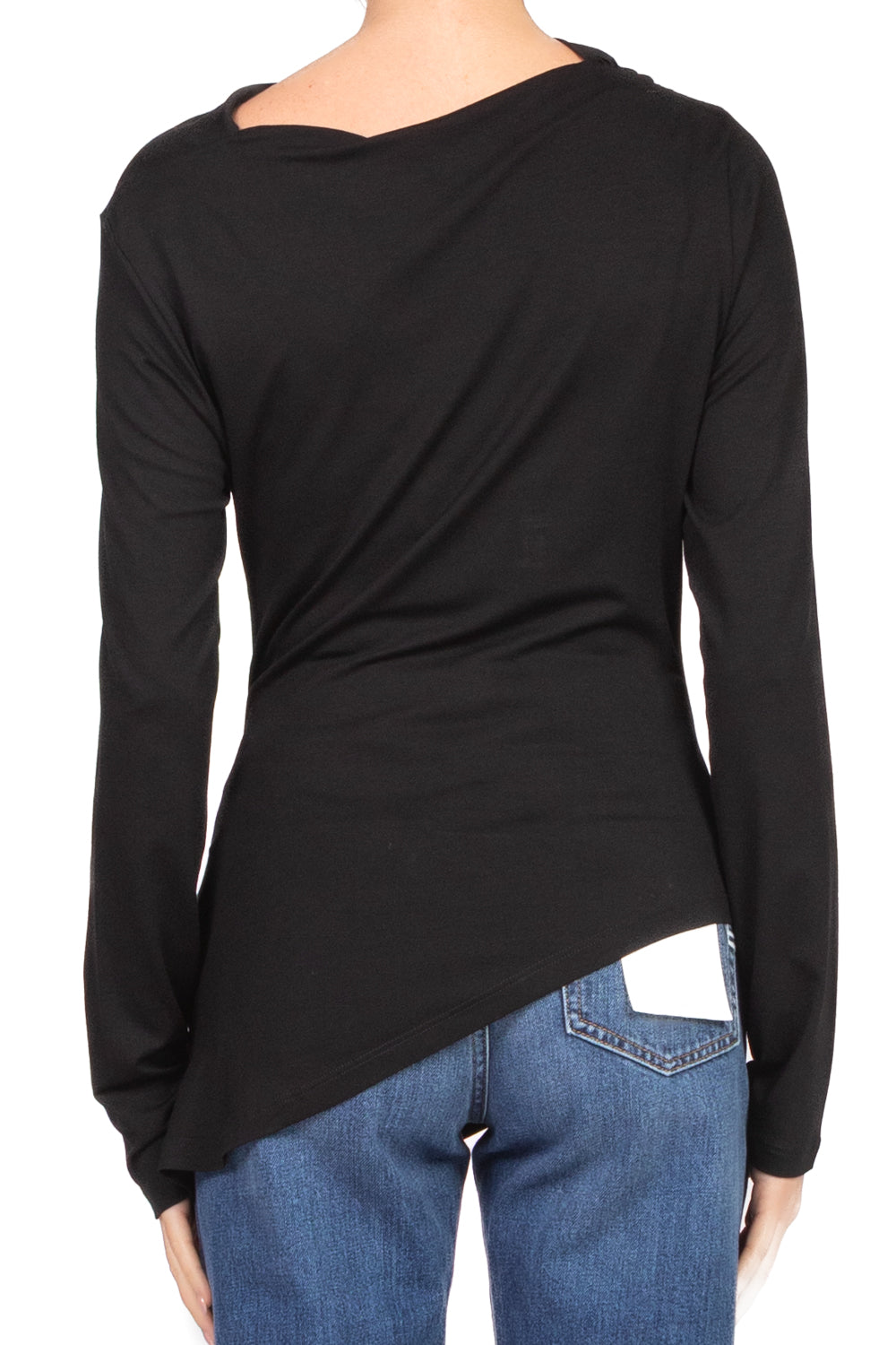 Tensione In - Maglia asimmetrica con drappeggio Art. TN17