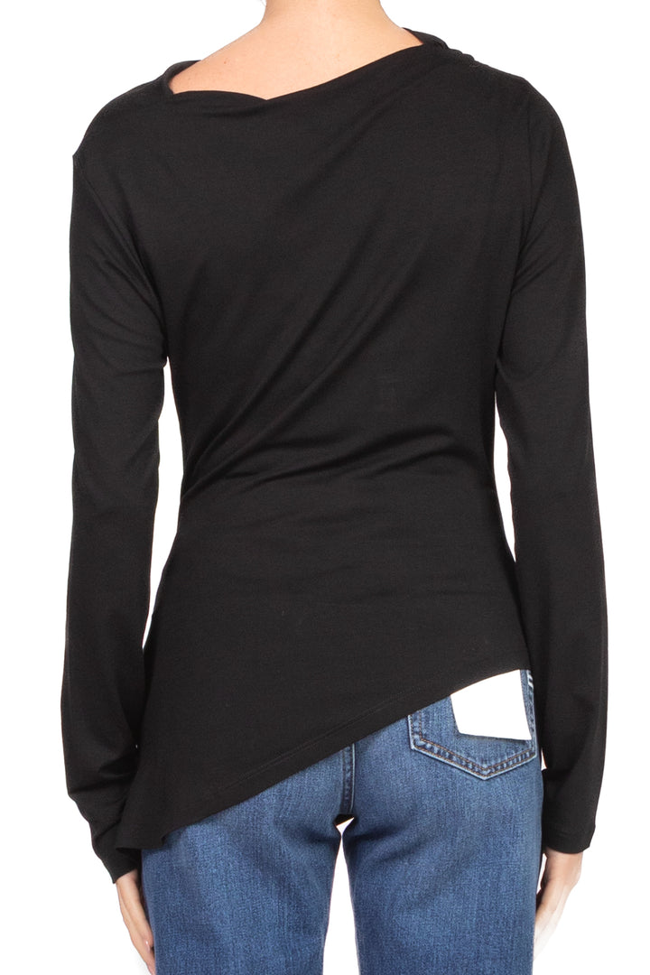 Tensione In - Maglia asimmetrica con drappeggio Art. TN17