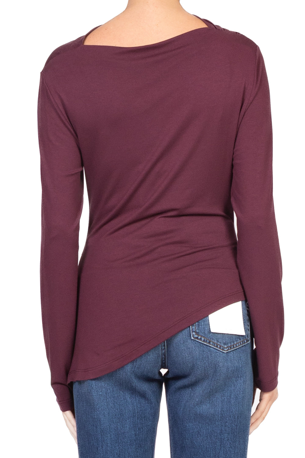 Tensione In - Maglia asimmetrica con drappeggio Art. TN17
