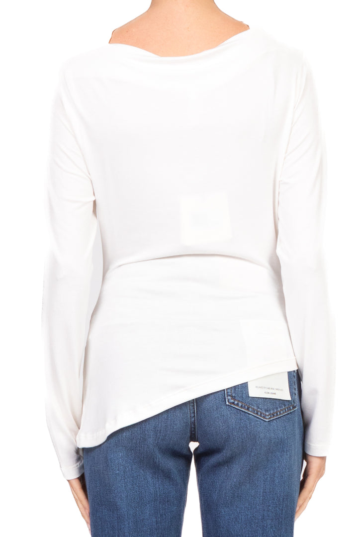 Tensione In - Maglia asimmetrica con drappeggio Art. TN17