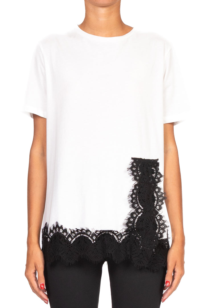 Tensione In - T-shirt over con pizzo Art. 37637