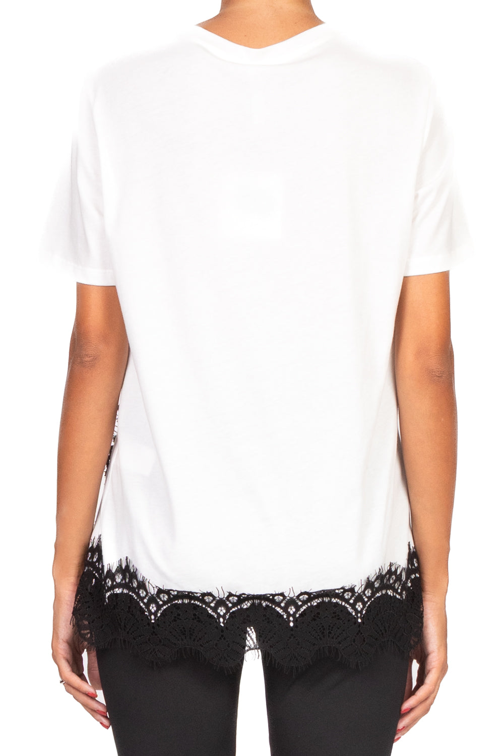 Tensione In - T-shirt over con pizzo Art. 37637