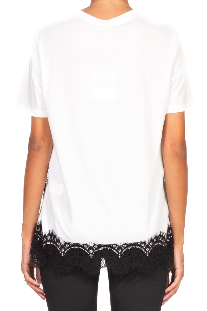 Tensione In - T-shirt over con pizzo Art. 37637