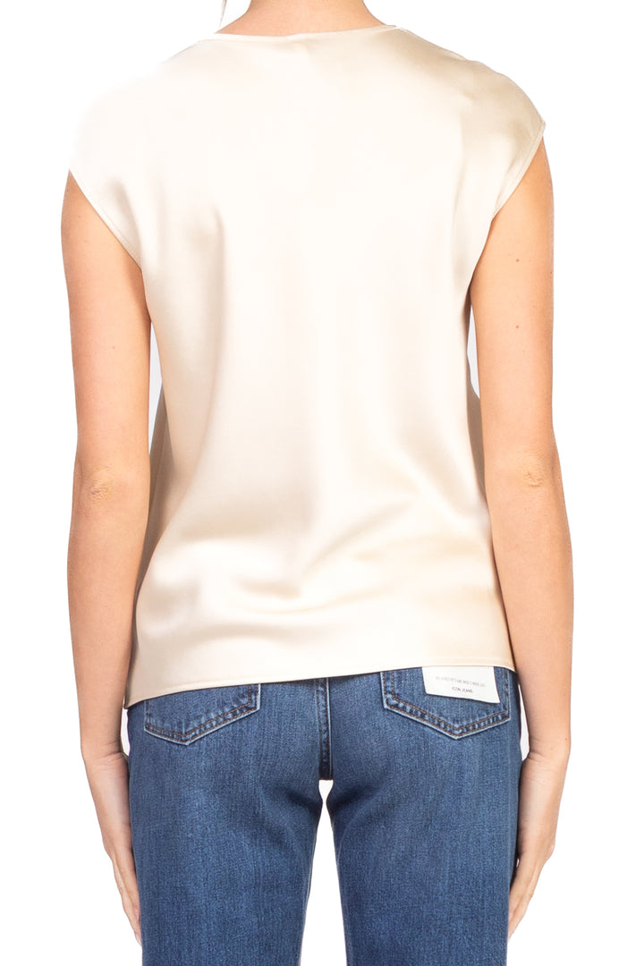 Imperial - Blusa smanicata scollo V satin Art. REH0KBA