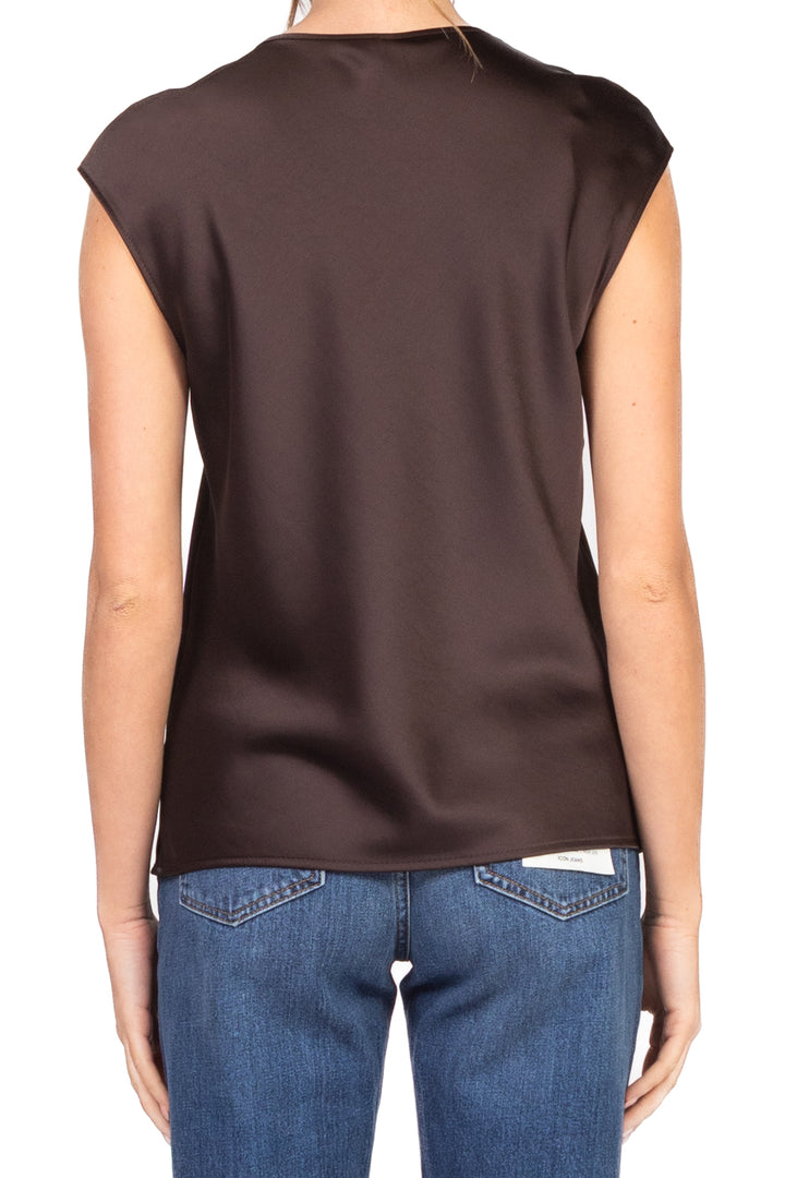 Imperial - Blusa smanicata scollo V satin Art. REH0KBA