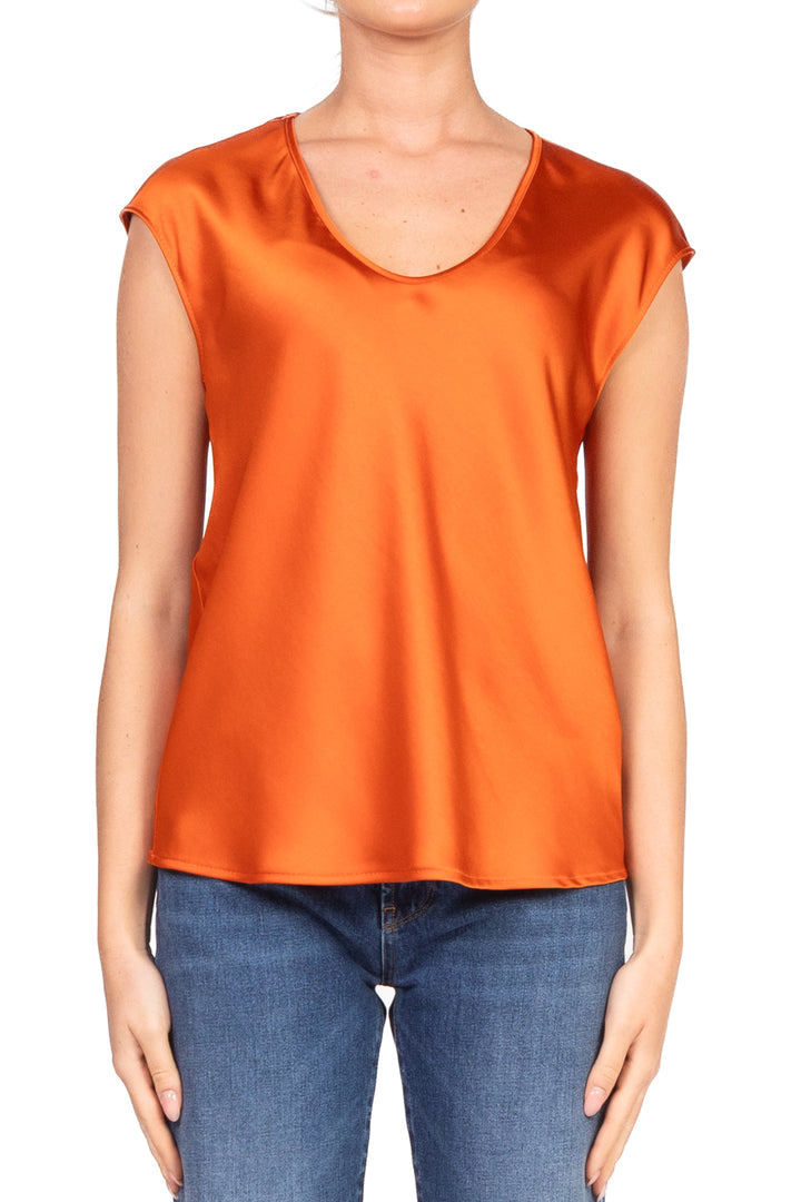 Imperial - Blusa smanicata scollo V satin Art. REH0KBA