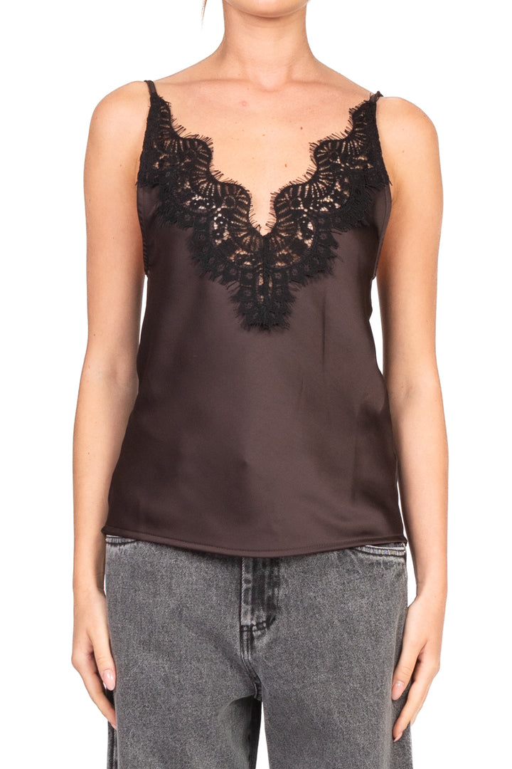 Tensione In - Top satin con pizzo Art. 37634