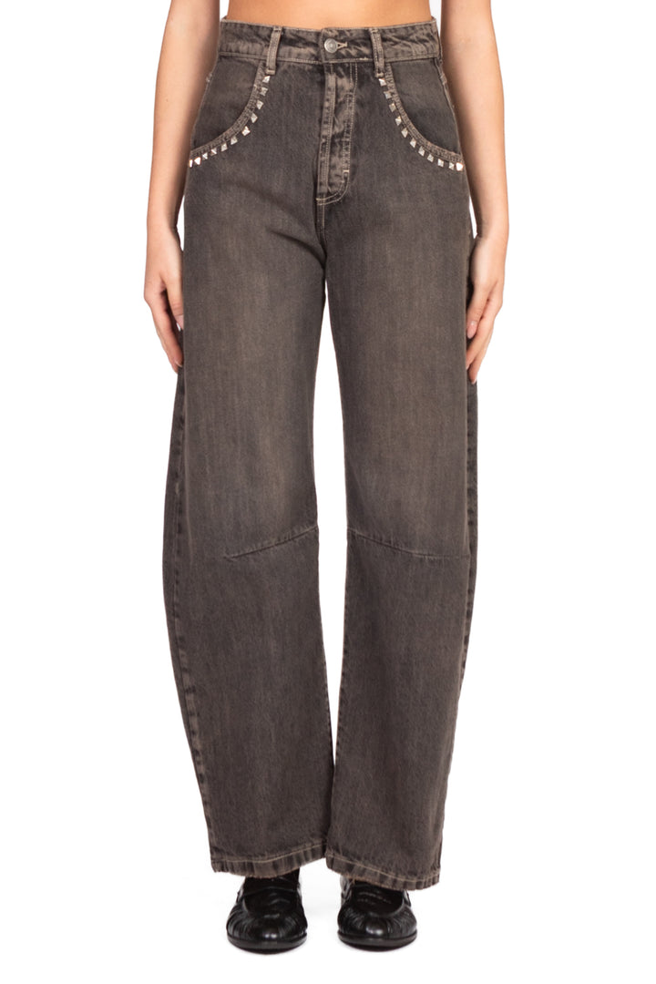 Tensione In - Jeans barrel con borchie Art. GLENDA-APP