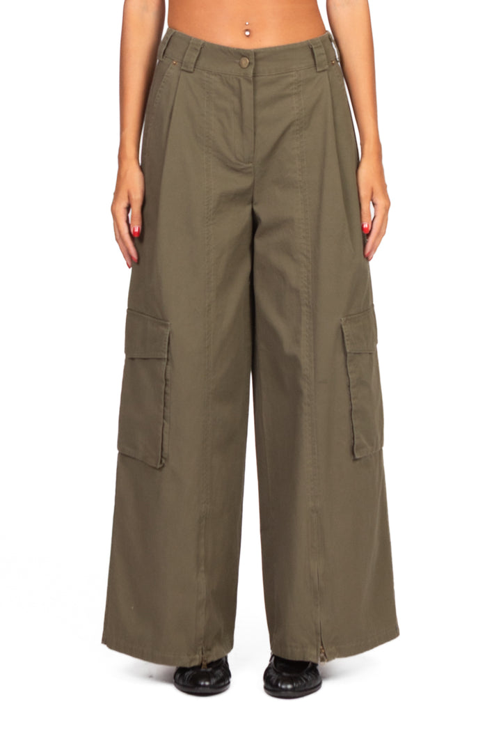 Tensione In - Pantalone palazzo cargo Art. HM706