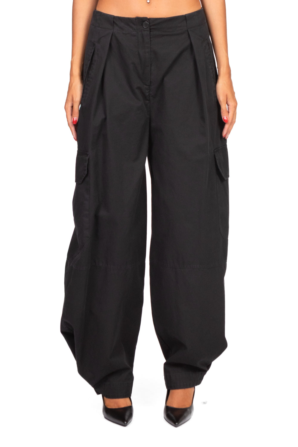 Tensione In - Pantalone barrel cargo Art. 37586