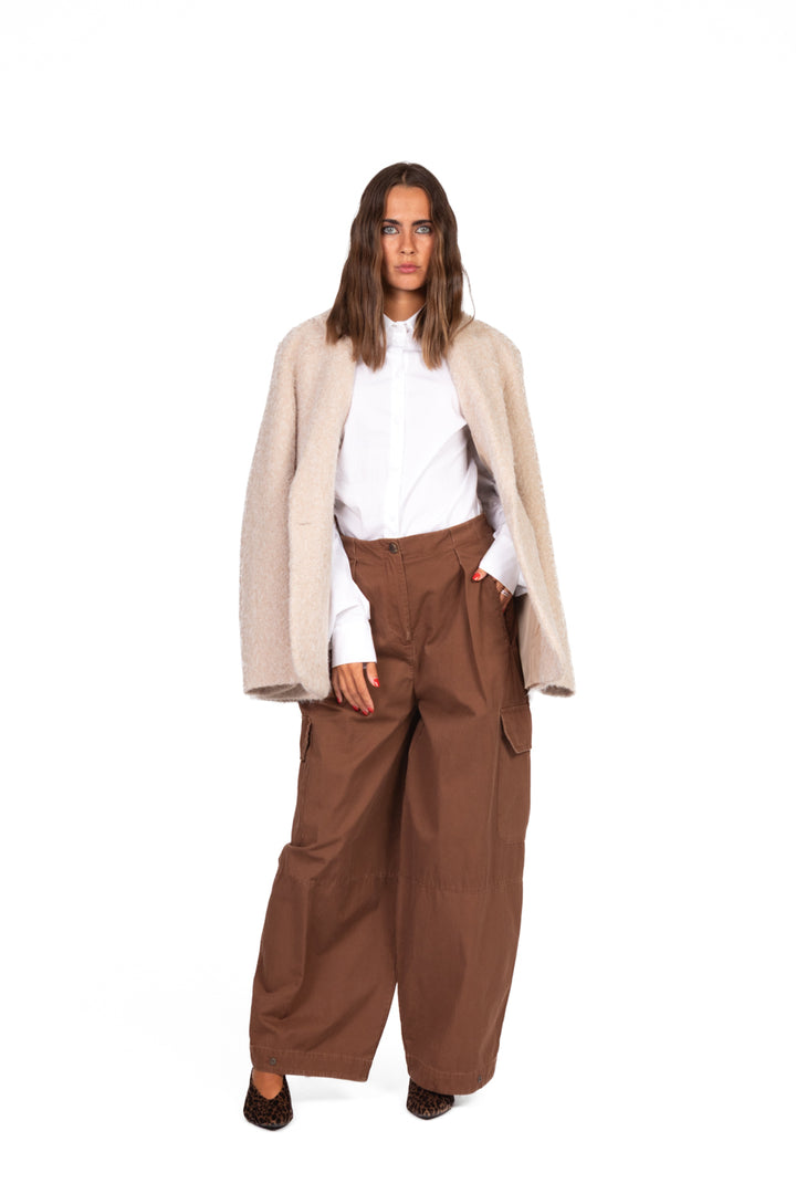 Tensione In - Pantalone barrel cargo Art. 37586