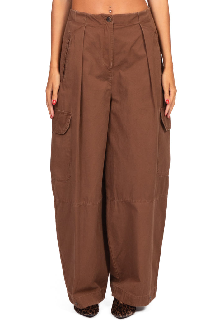 Tensione In - Pantalone barrel cargo Art. 37586