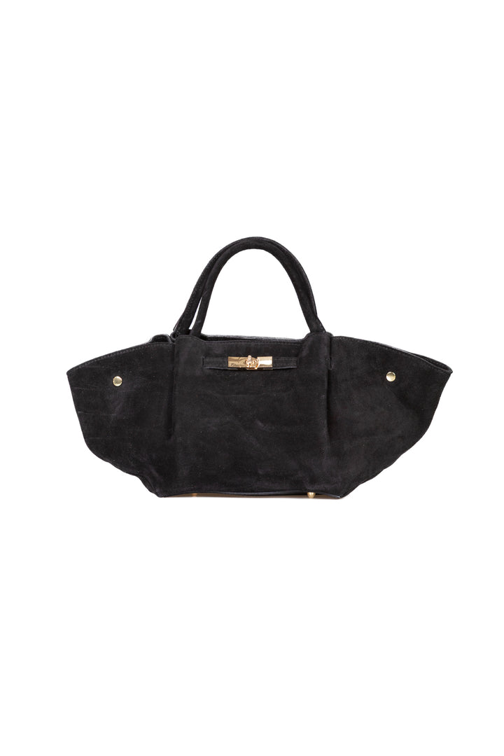 Upper - Borsa con lucchetto scamosciata