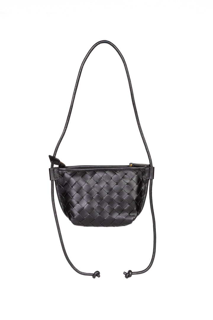 Upper - Borsa trapezio mini intrecciata