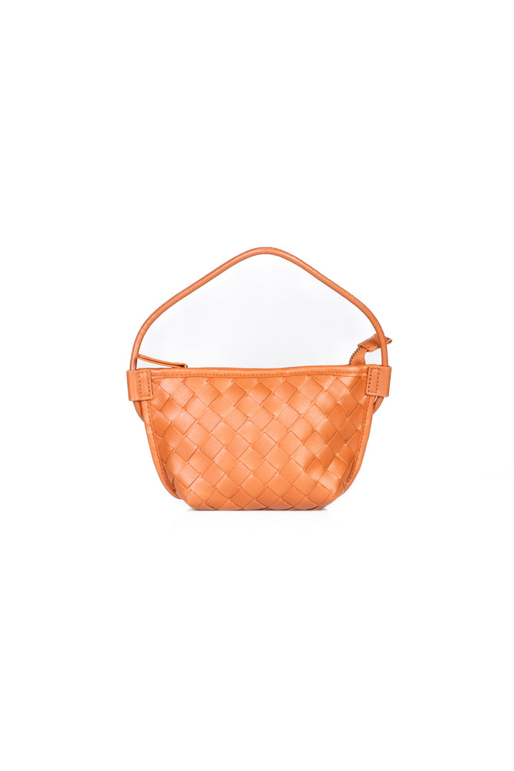Upper - Borsa trapezio mini intrecciata