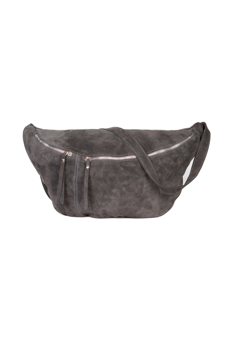 Upper - Marsupio scamosciato con zip