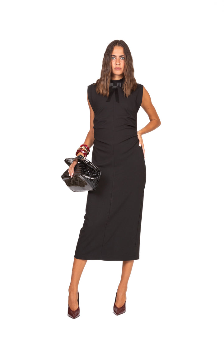 Dixie - Abito smanicato con drappeggio Art. A648Y048