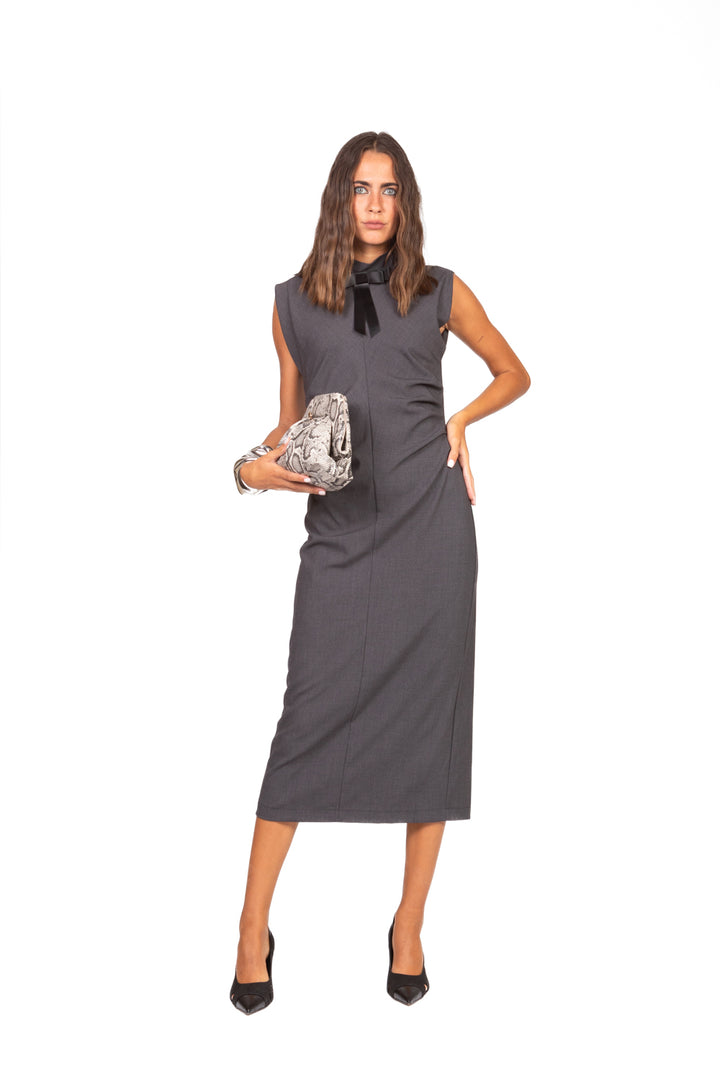 Dixie - Abito smanicato con drappeggio Art. A648Y048