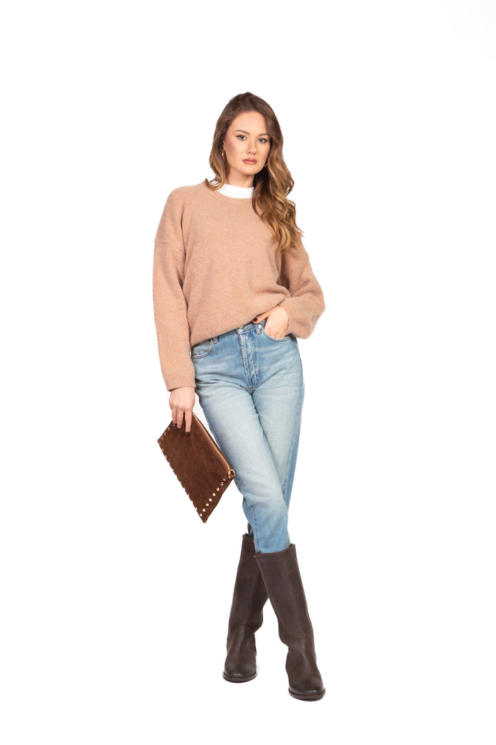 Vicolo - Maglia mohair girocollo Art. 55147F
