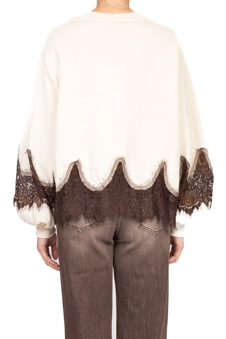 Tensione In - Felpa con inserti pizzo Art. 37683
