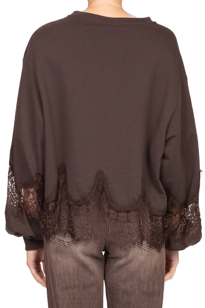 Tensione In - Felpa con inserti pizzo Art. 37683
