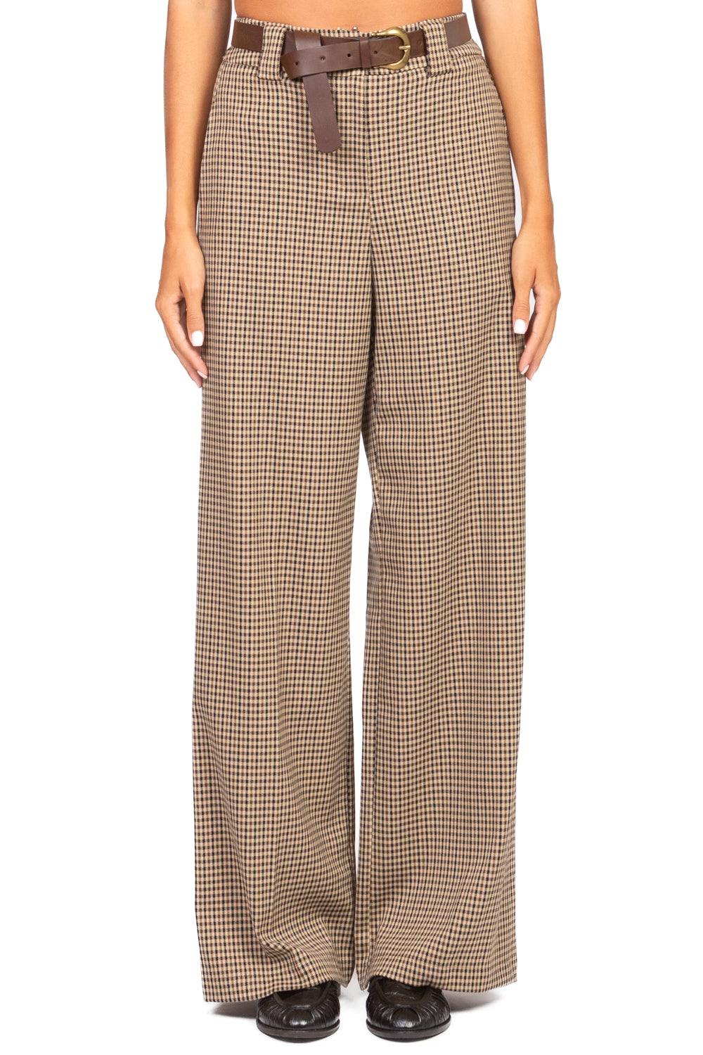 Tensione In - Pantalone pied de poule gamba dritta Art. 26P890
