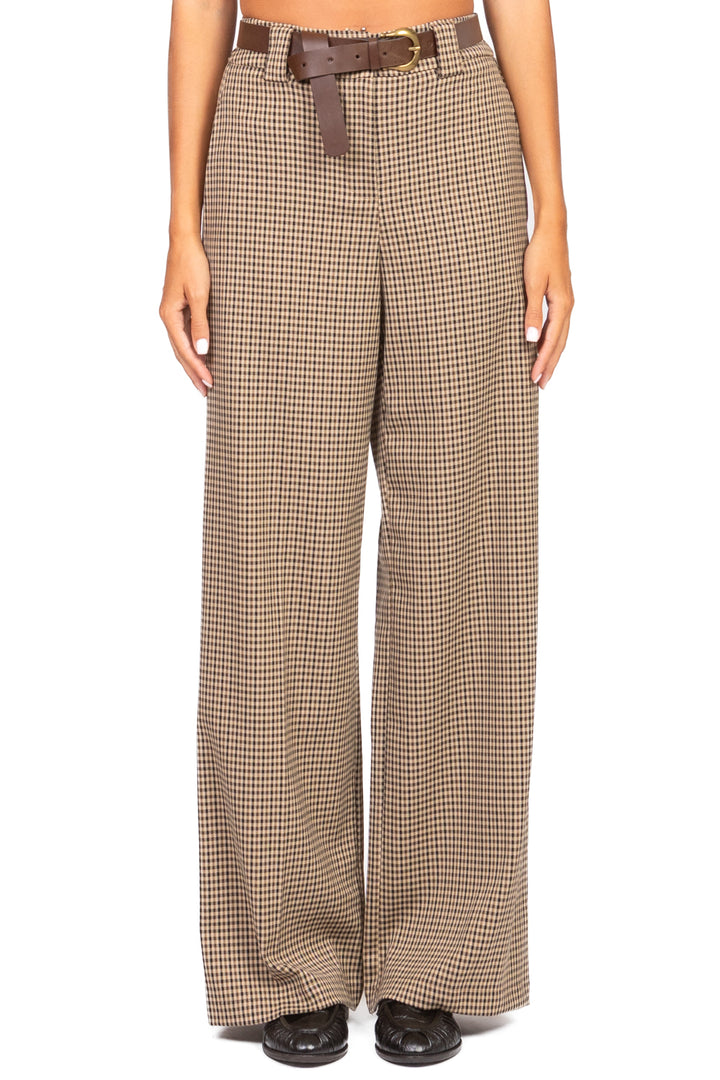Tensione In - Pantalone pied de poule gamba dritta Art. 26P890