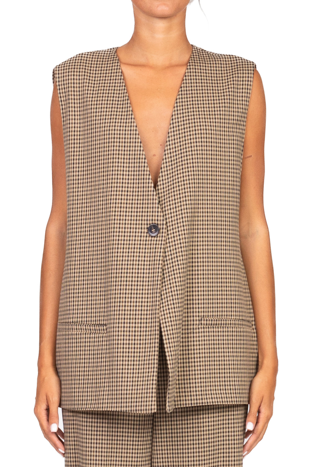 Tensione In - Gilet over pied de poule Art. 26D892