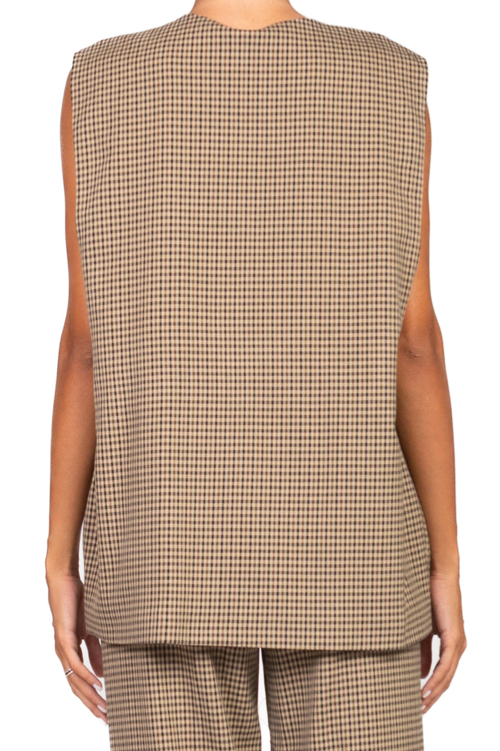 Tensione In - Gilet over pied de poule Art. 26D892