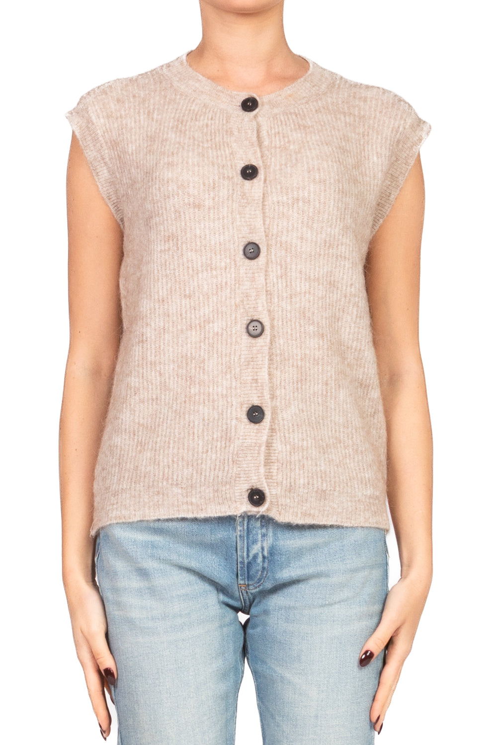 Vicolo - Gilet con bottoni girocollo Art. 77232F