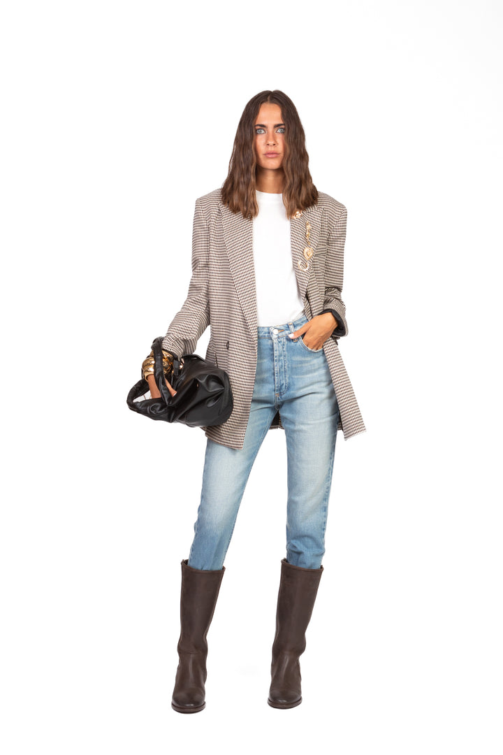 Tensione In - Giacca pied de poule doppio petto Art. 26B792