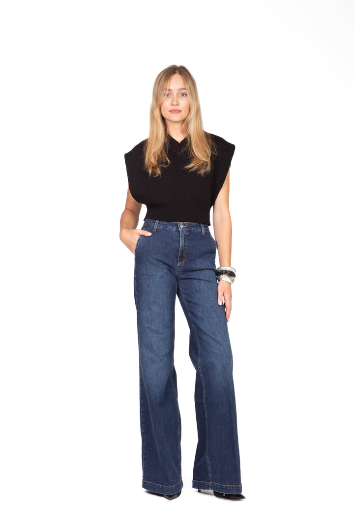 Vicolo - Jeans ELENA palazzo tasca filo Art. DF5190