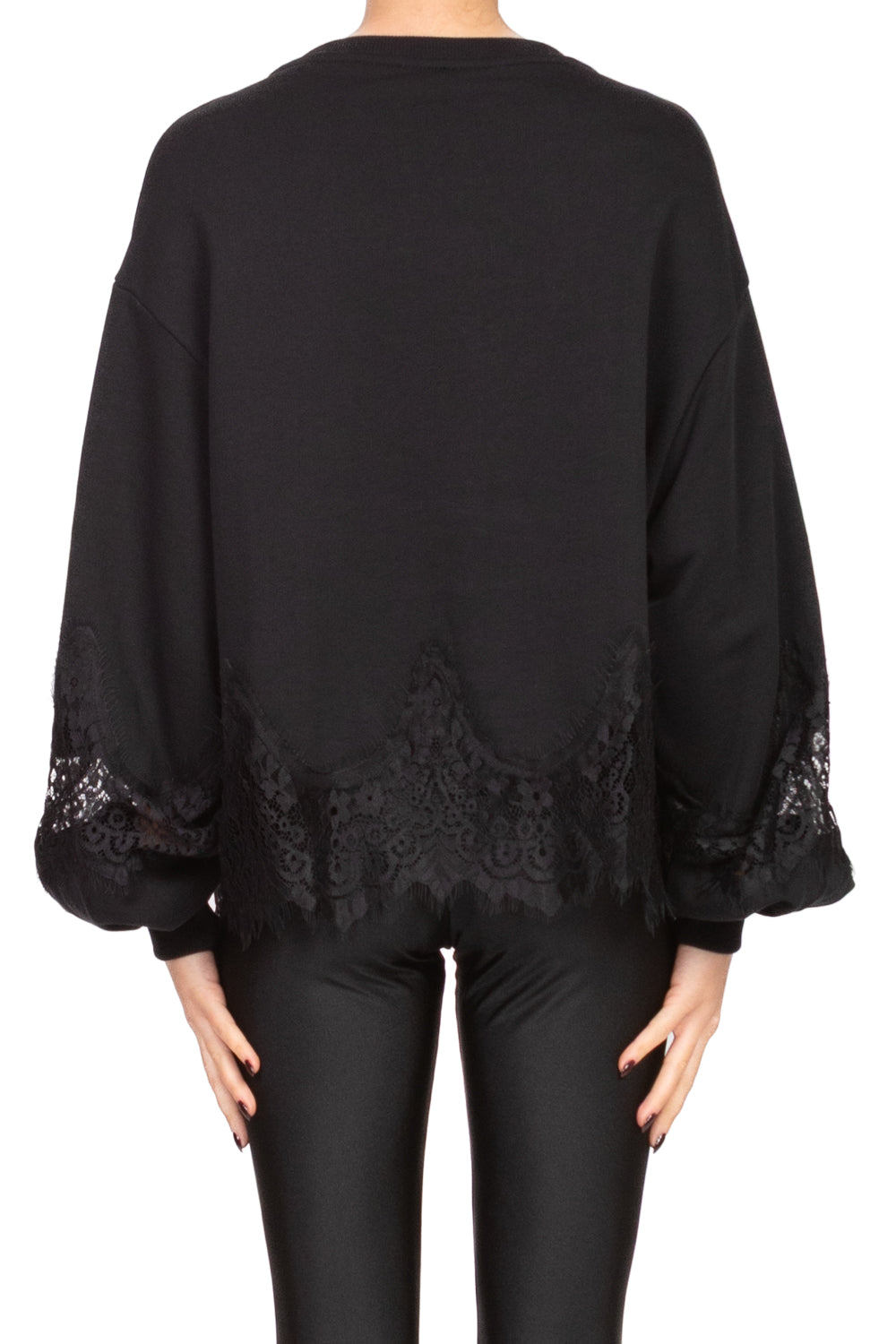 Tensione In - Felpa con inserti pizzo Art. 37683