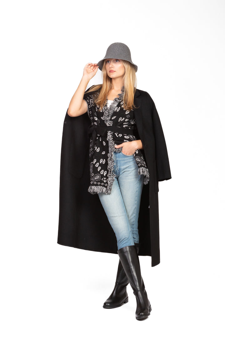 Tensione In - Caban smanicato fantasia bandana Art. W5HMG64A400
