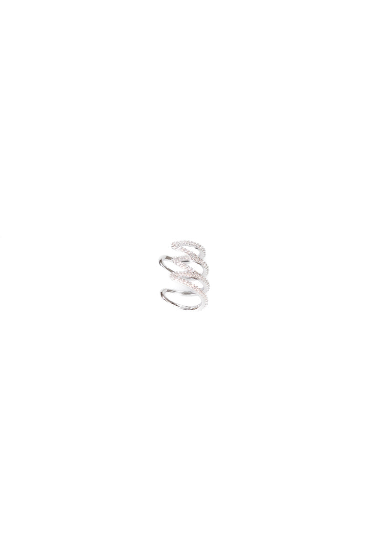 Upper - Orecchino earcuff strass 4 giri