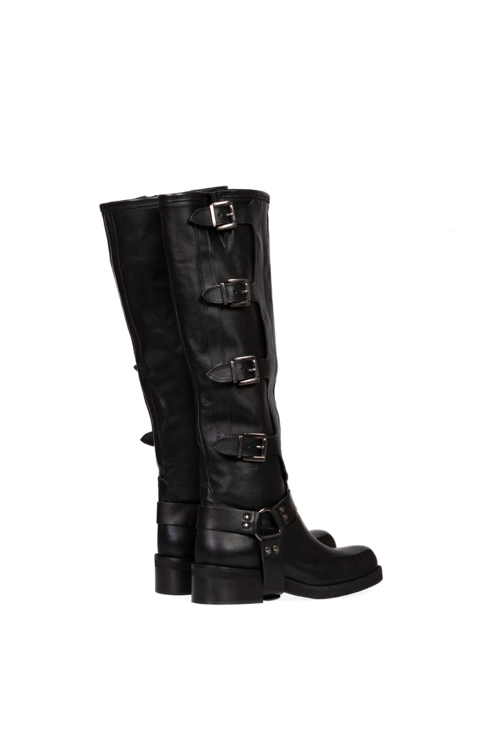 Divine Follie - Stivale biker con fibbie Art. 4631V/31